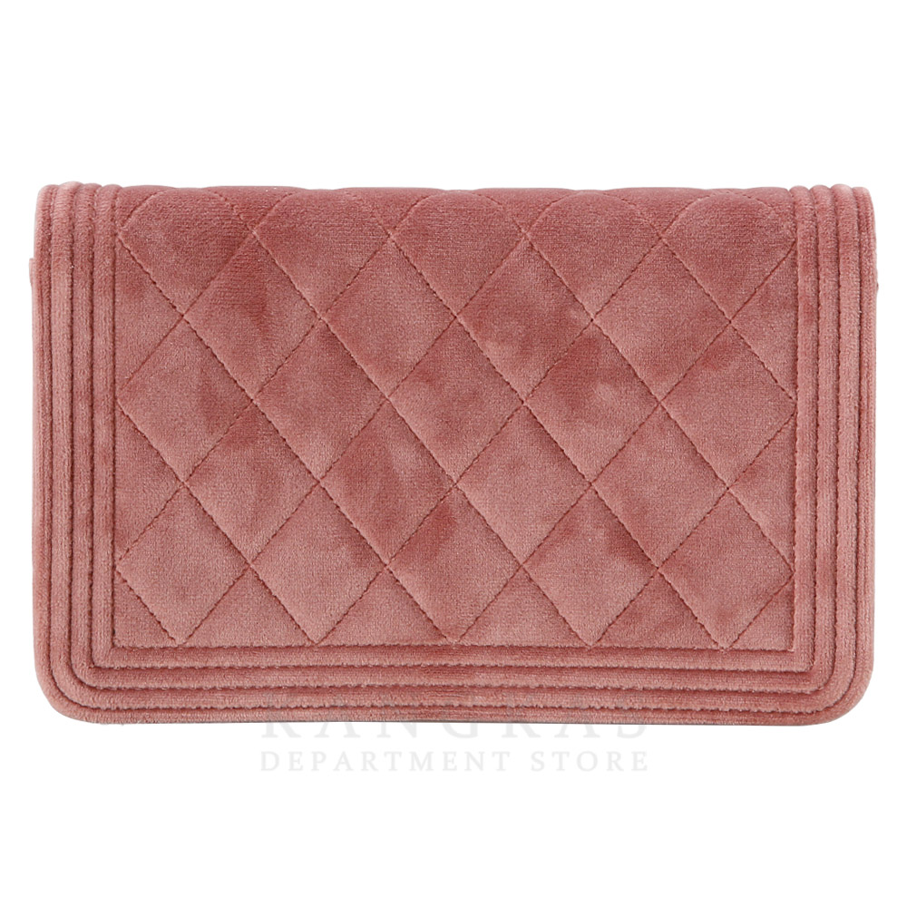 CHANEL(USED)샤넬 시즌 벨벳 보이샤넬 WOC