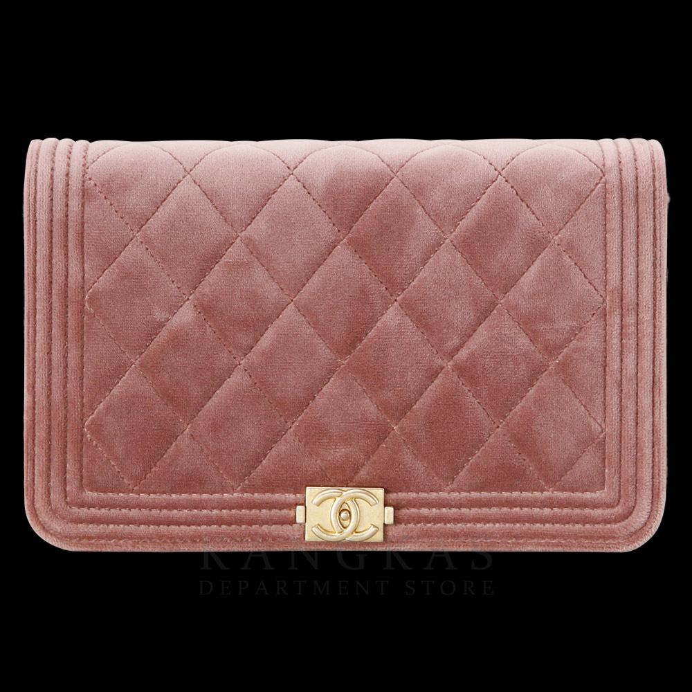 CHANEL(USED)샤넬 시즌 벨벳 보이샤넬 WOC