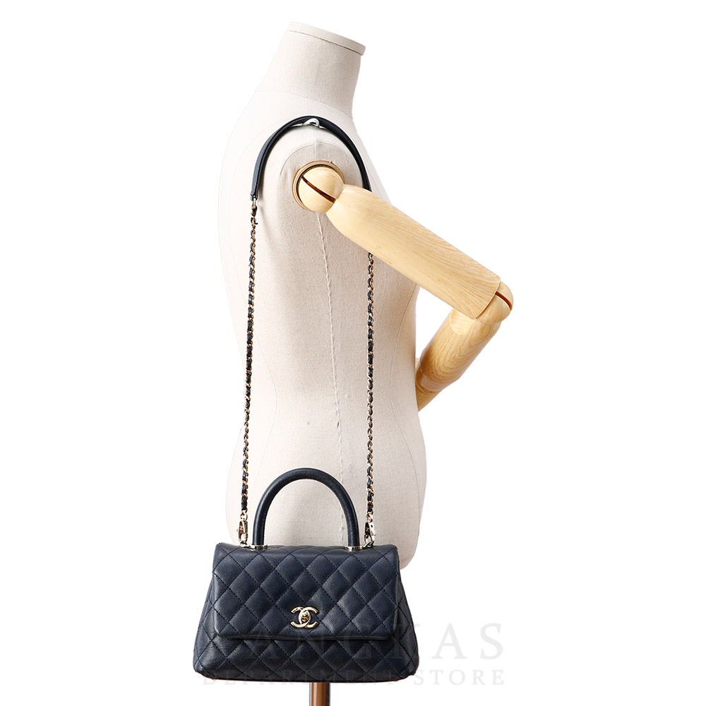 CHANEL(USED)샤넬 A92990 캐비어 코코핸들 스몰