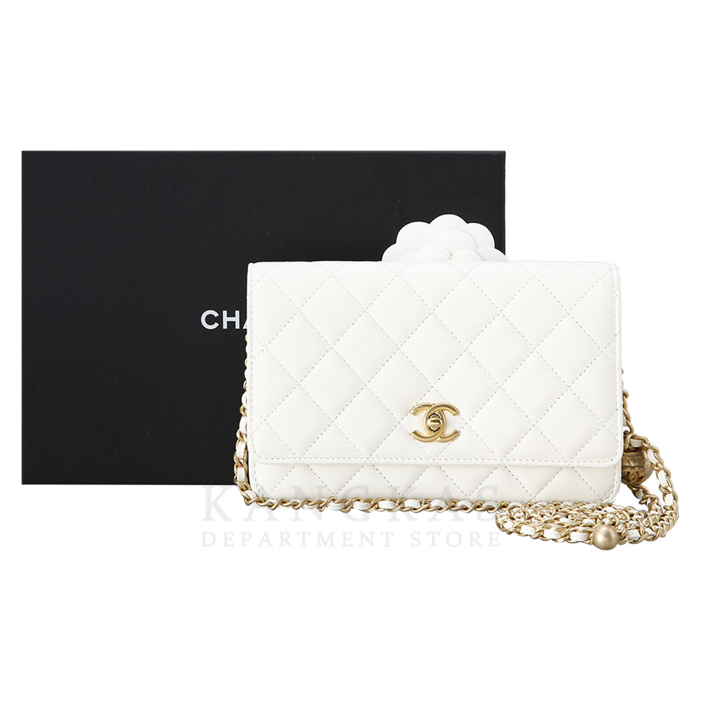 CHANEL(USED)샤넬 AP1450 램스킨 골든볼 WOC