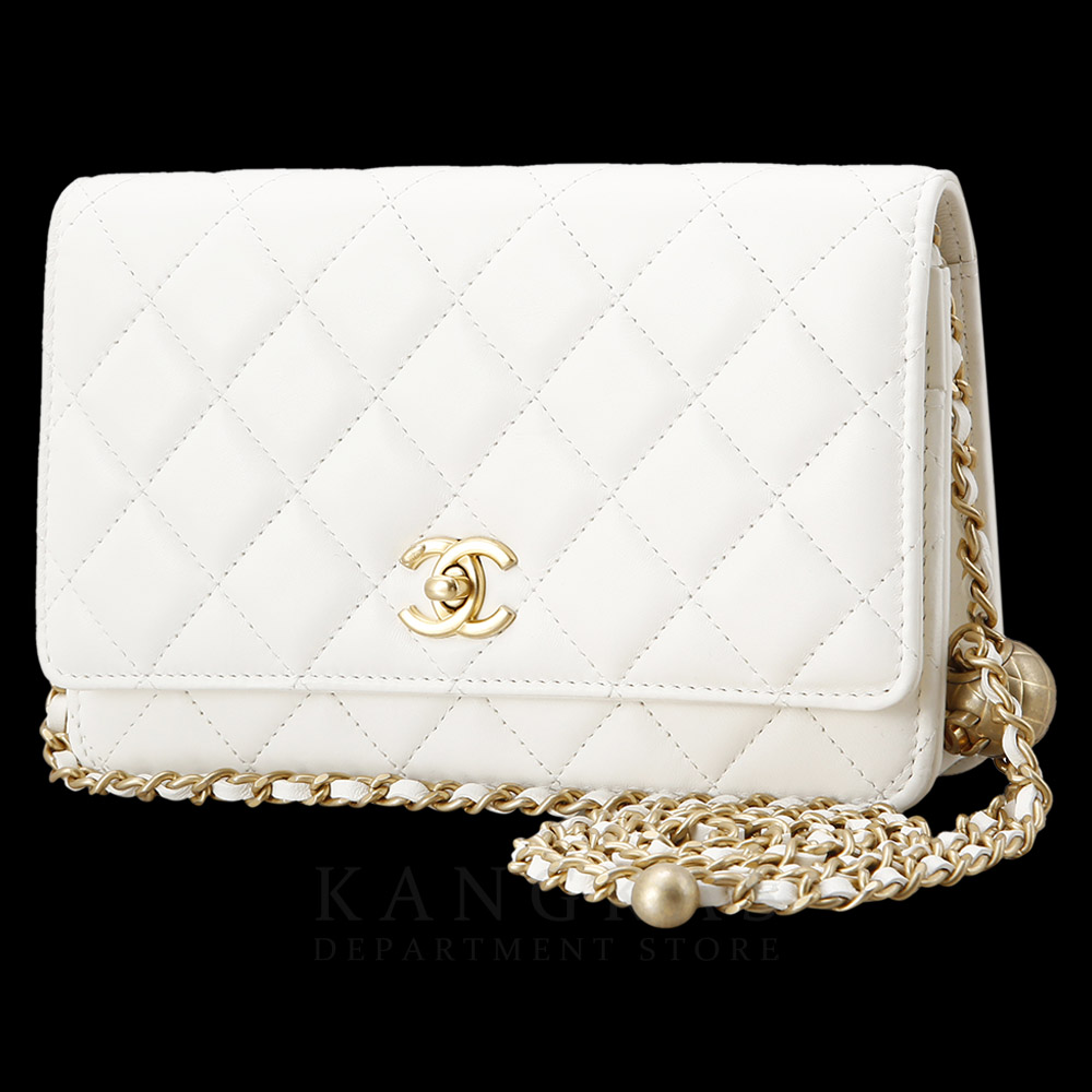 CHANEL(USED)샤넬 AP1450 램스킨 골든볼 WOC