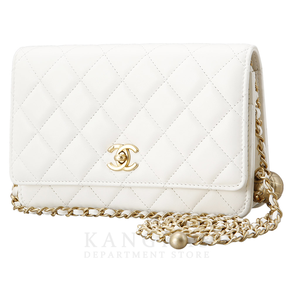 CHANEL(USED)샤넬 AP1450 램스킨 골든볼 WOC