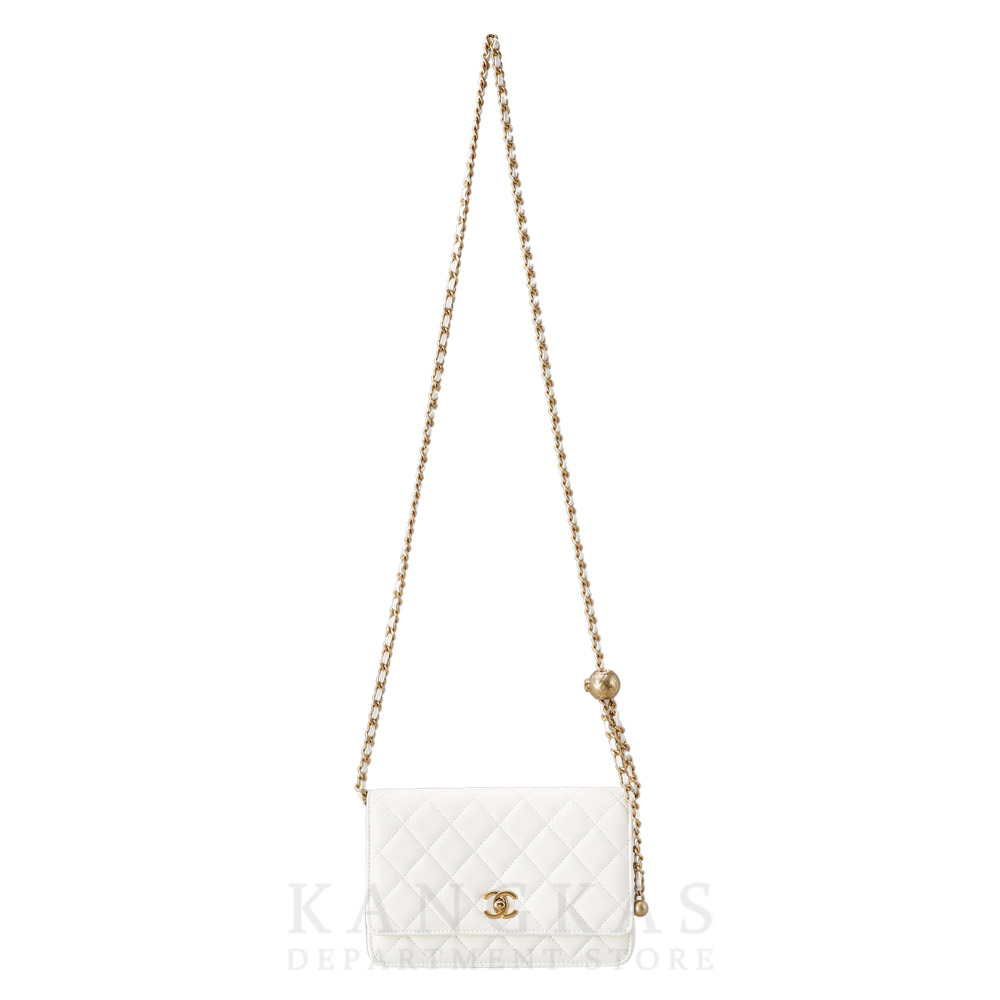CHANEL(USED)샤넬 AP1450 램스킨 골든볼 WOC
