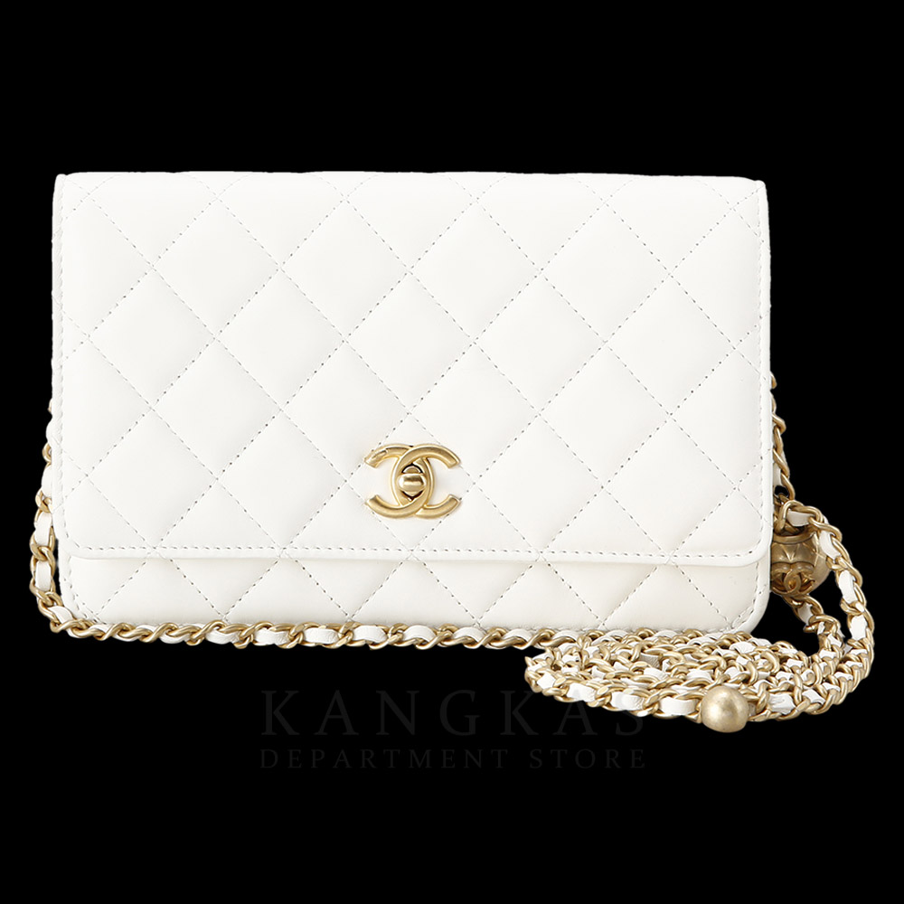 CHANEL(USED)샤넬 AP1450 램스킨 골든볼 WOC
