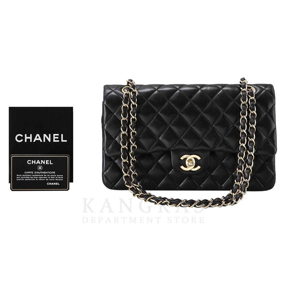 CHANEL(USED)샤넬 램스킨 클래식 미듐