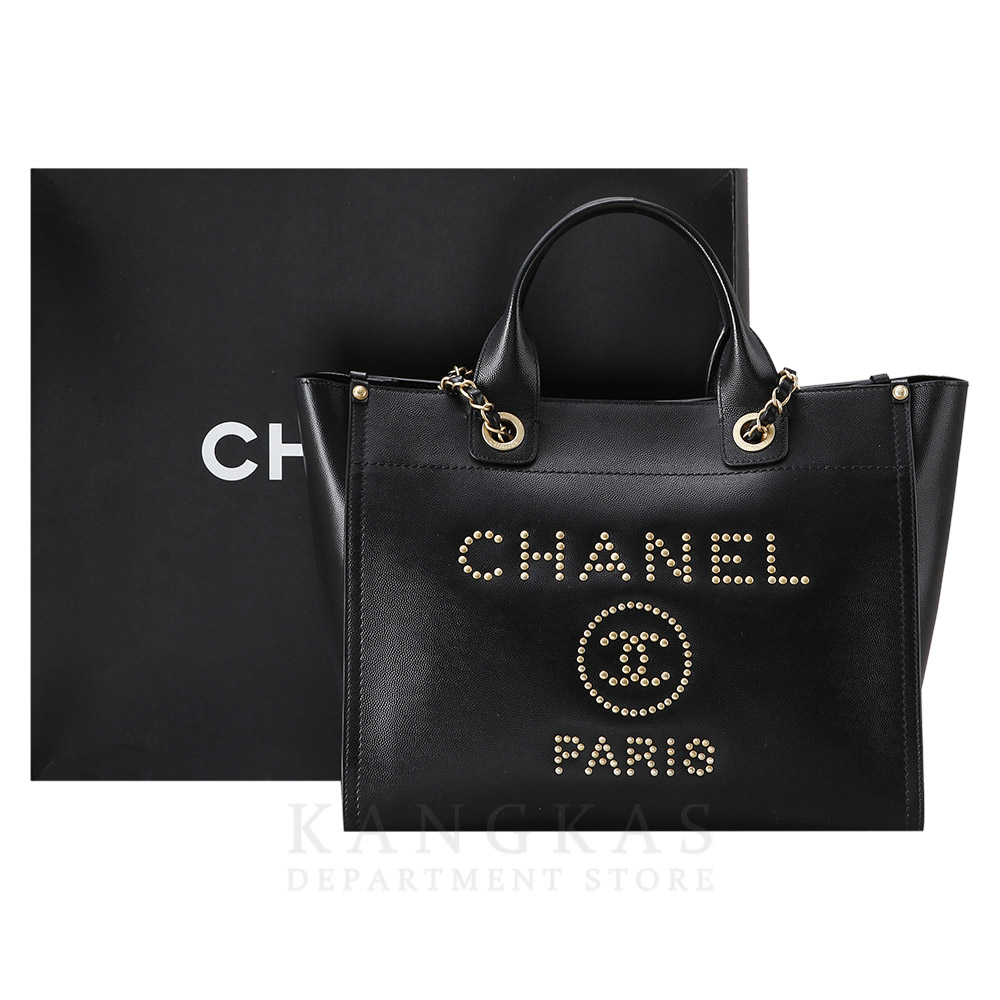 CHANEL(USED)샤넬 레더 도빌백
