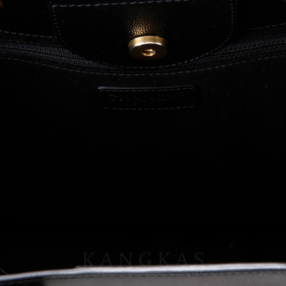 CHANEL(USED)샤넬 레더 도빌백