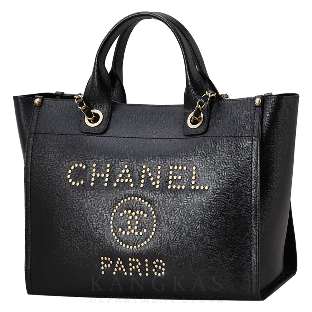 CHANEL(USED)샤넬 레더 도빌백