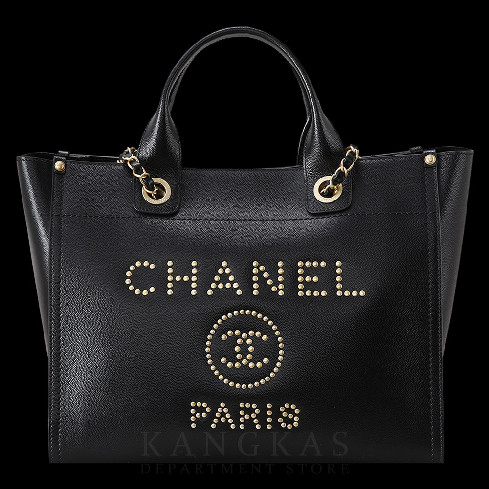 CHANEL(USED)샤넬 레더 도빌백
