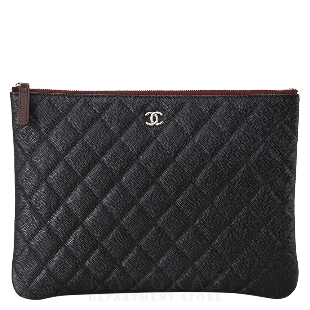 CHANEL(USED)샤넬 클래식 캐비어 클러치 뉴미듐