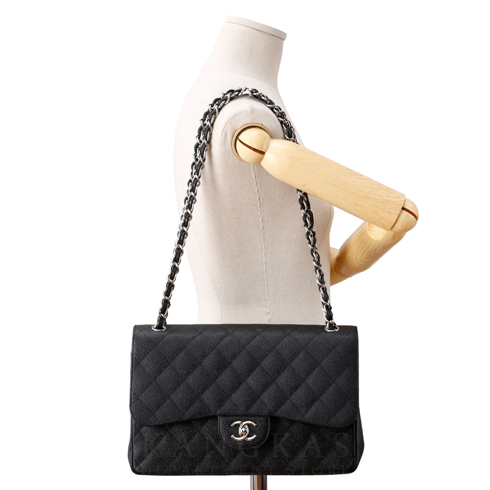 CHANEL(USED)샤넬 클래식 캐비어 점보