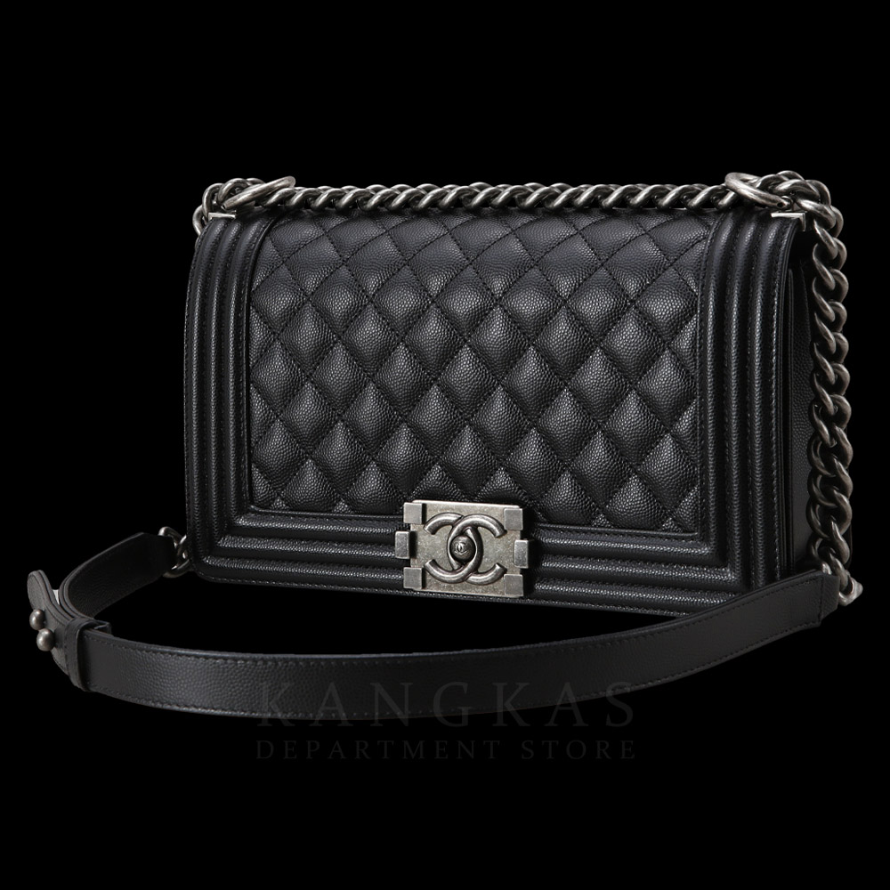 CHANEL(USED)샤넬 보이샤넬 캐비어 미듐