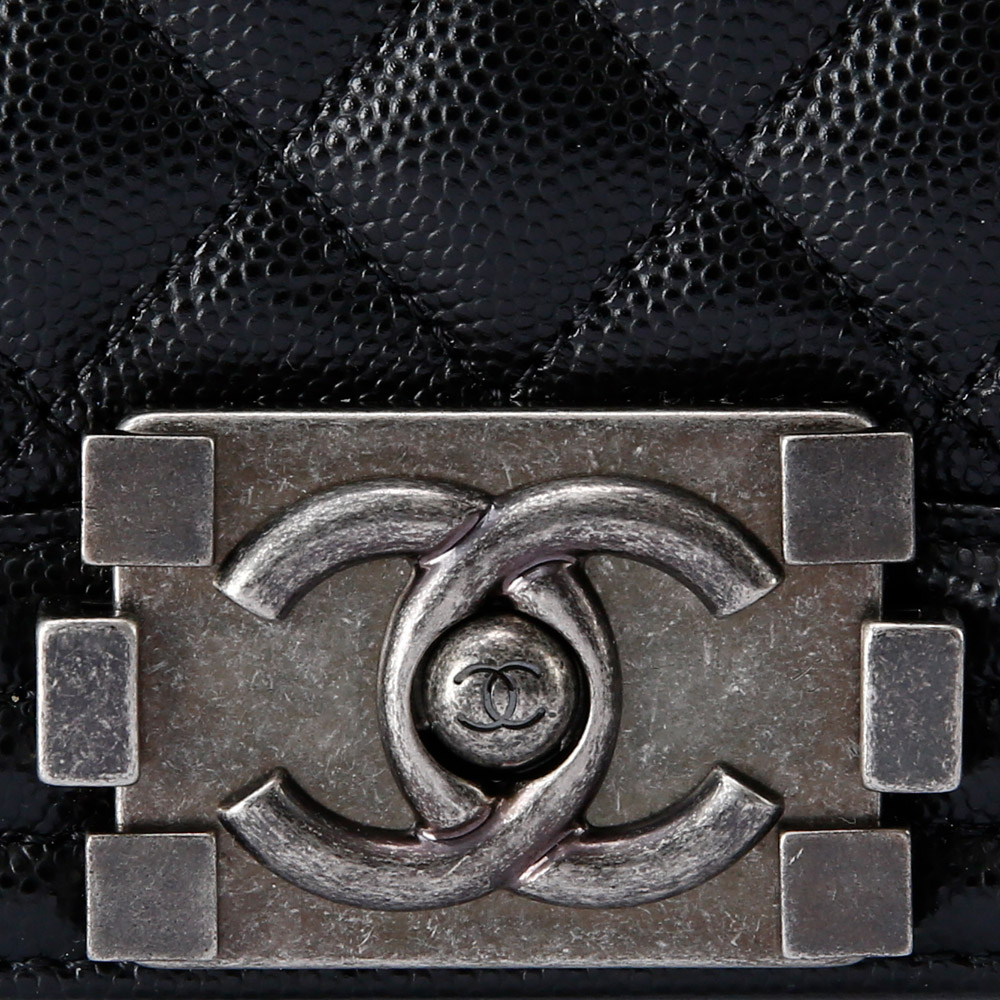 CHANEL(USED)샤넬 보이샤넬 캐비어 미듐