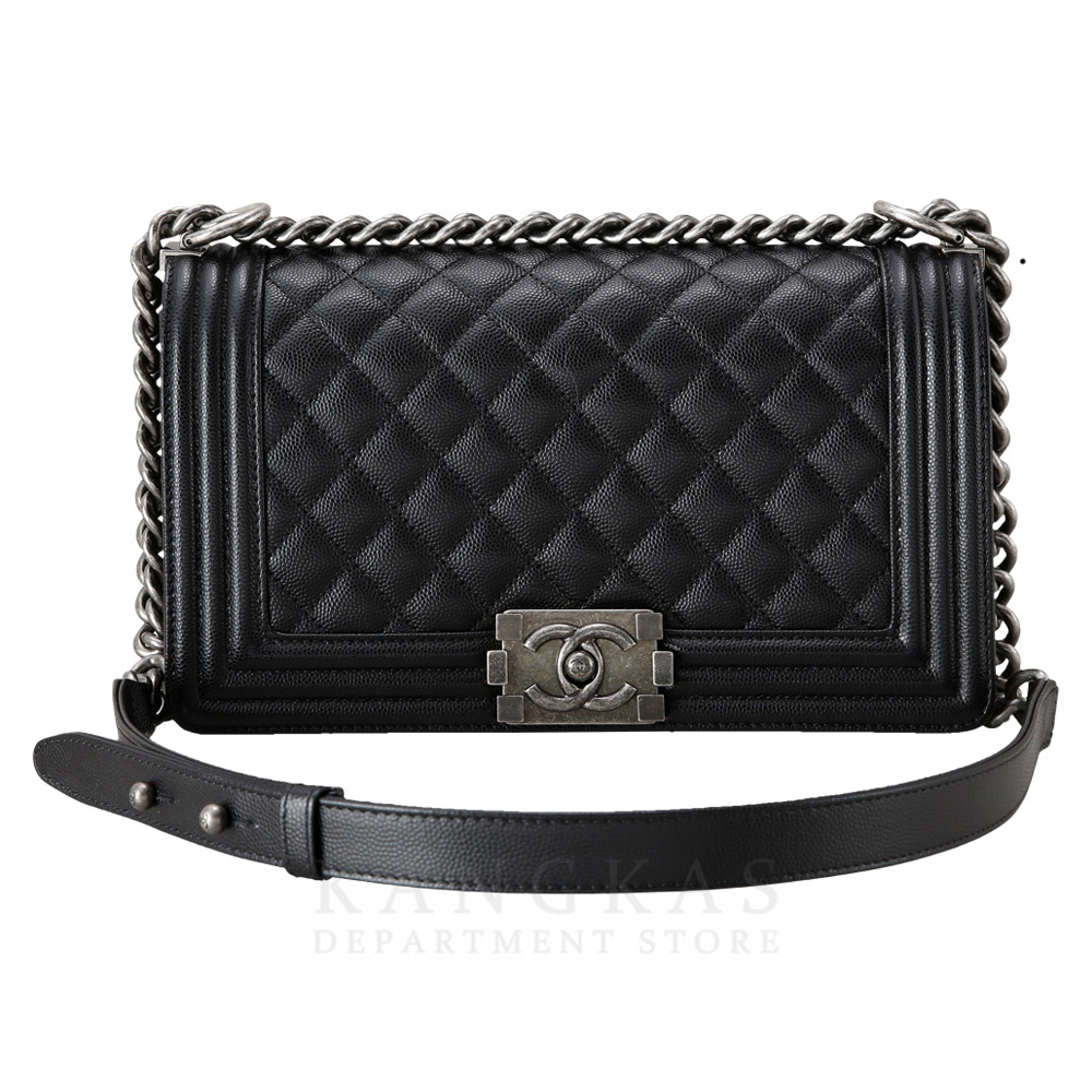 CHANEL(USED)샤넬 보이샤넬 캐비어 미듐
