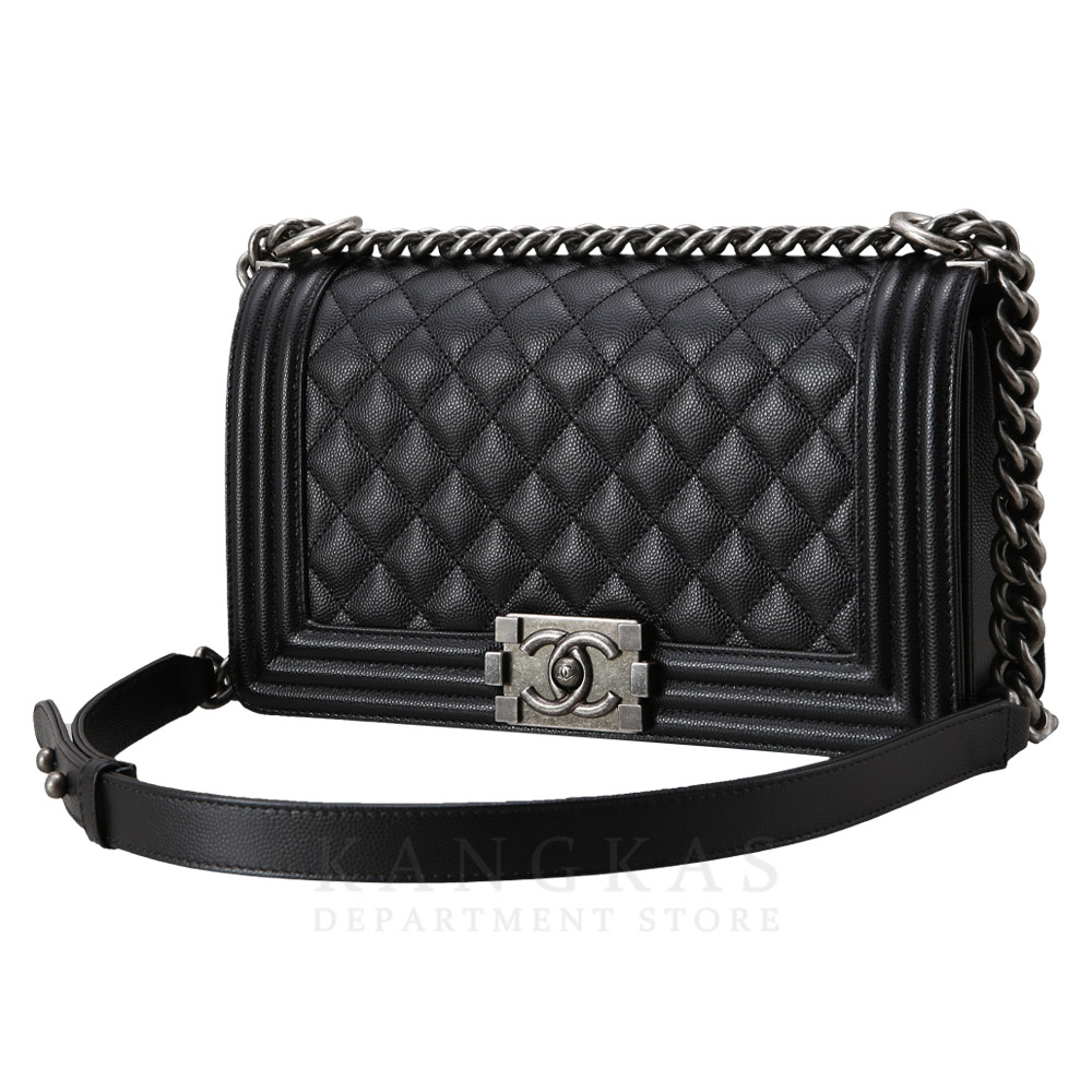 CHANEL(USED)샤넬 보이샤넬 캐비어 미듐