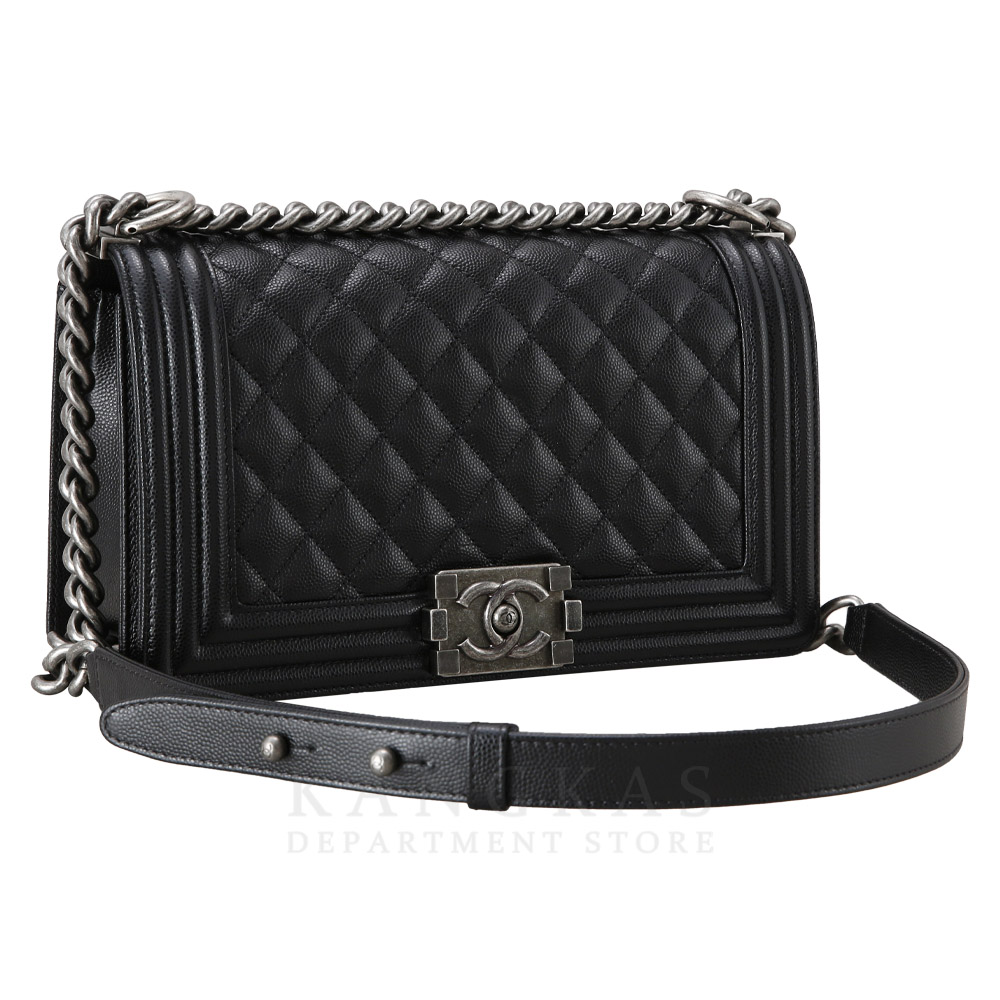CHANEL(USED)샤넬 보이샤넬 캐비어 미듐