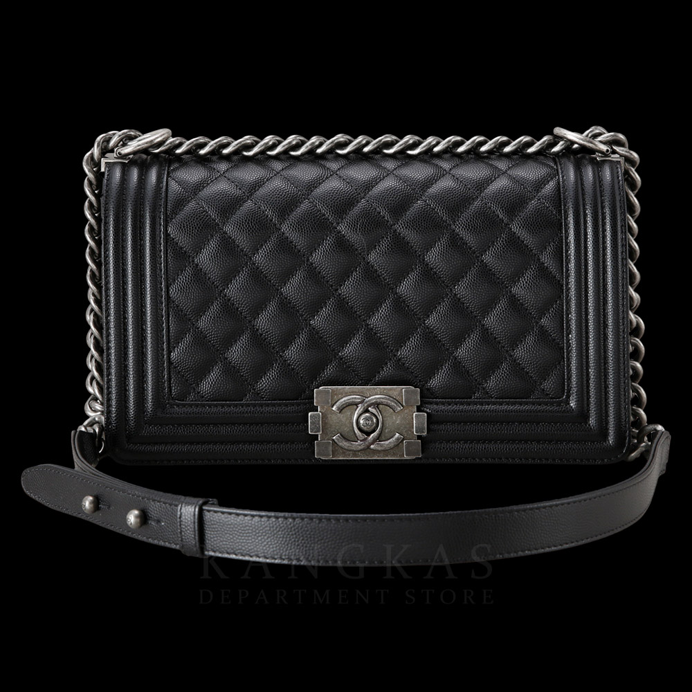 CHANEL(USED)샤넬 보이샤넬 캐비어 미듐