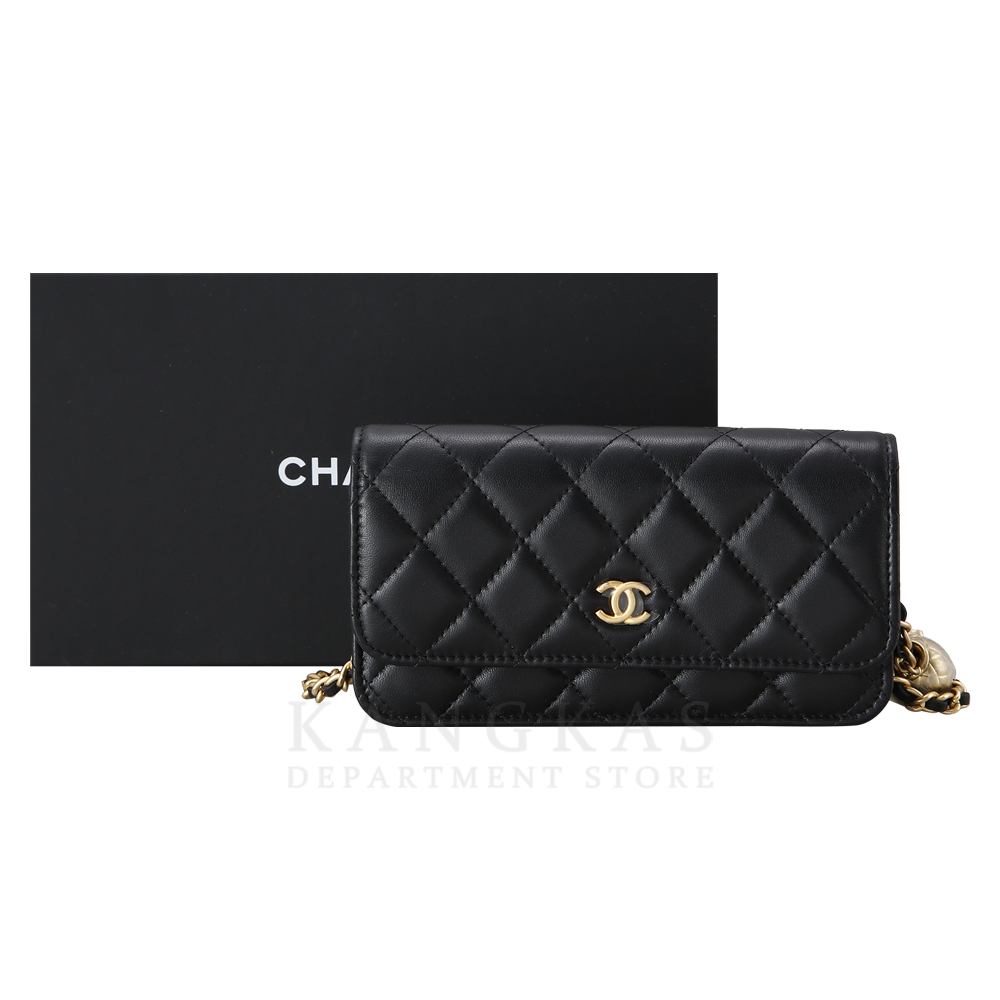 CHANEL(USED)샤넬 AP3071 램스킨 골든볼 WOC