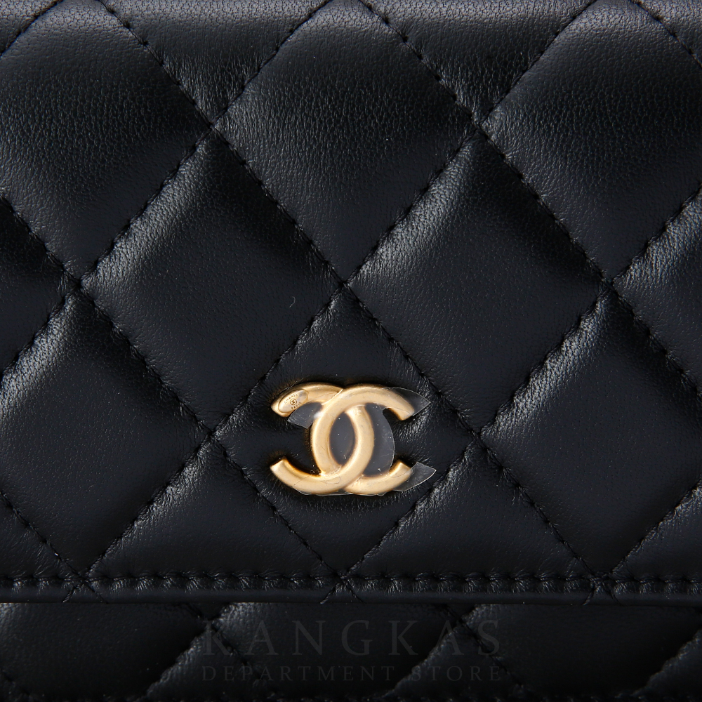 CHANEL(USED)샤넬 AP3071 램스킨 골든볼 WOC