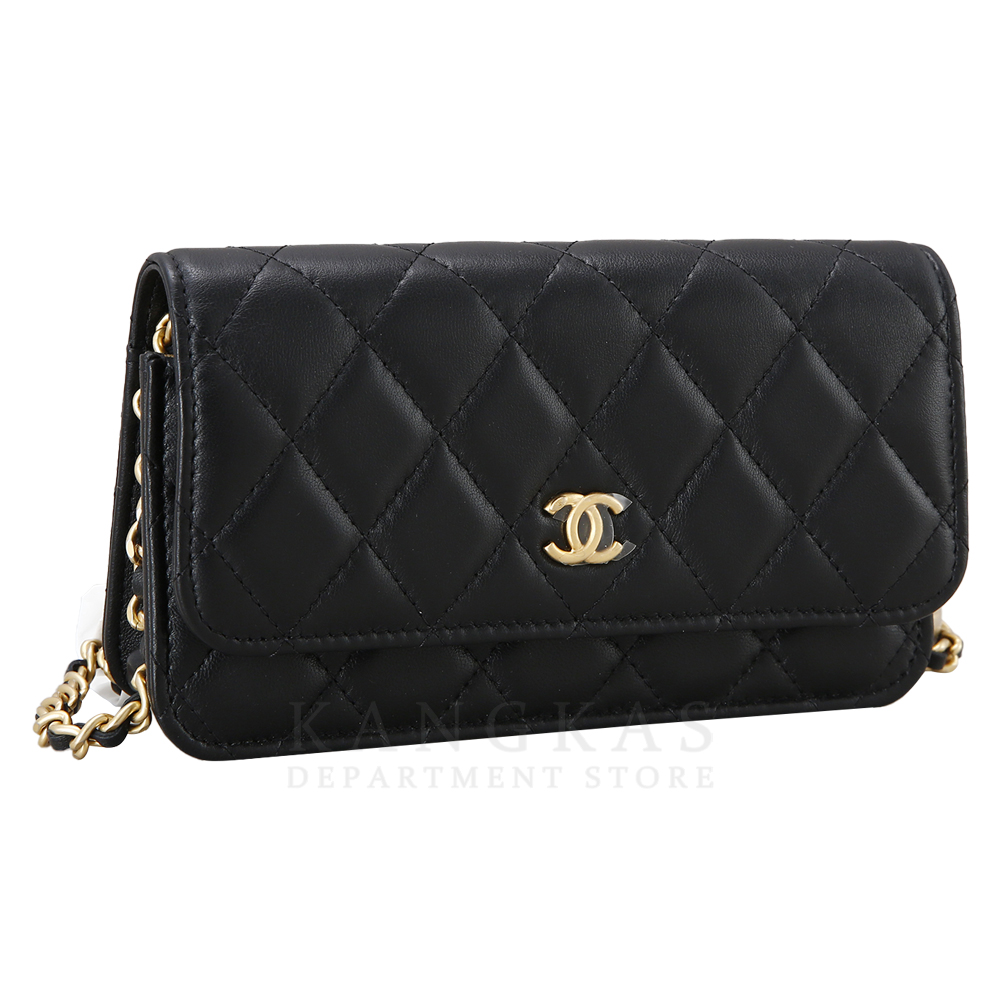 CHANEL(USED)샤넬 AP3071 램스킨 골든볼 WOC
