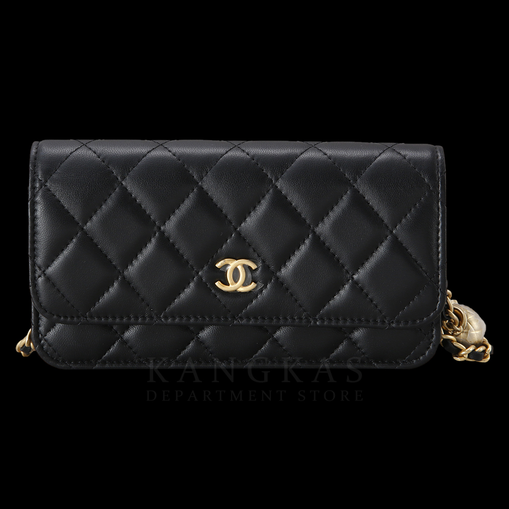 CHANEL(USED)샤넬 AP3071 램스킨 골든볼 WOC