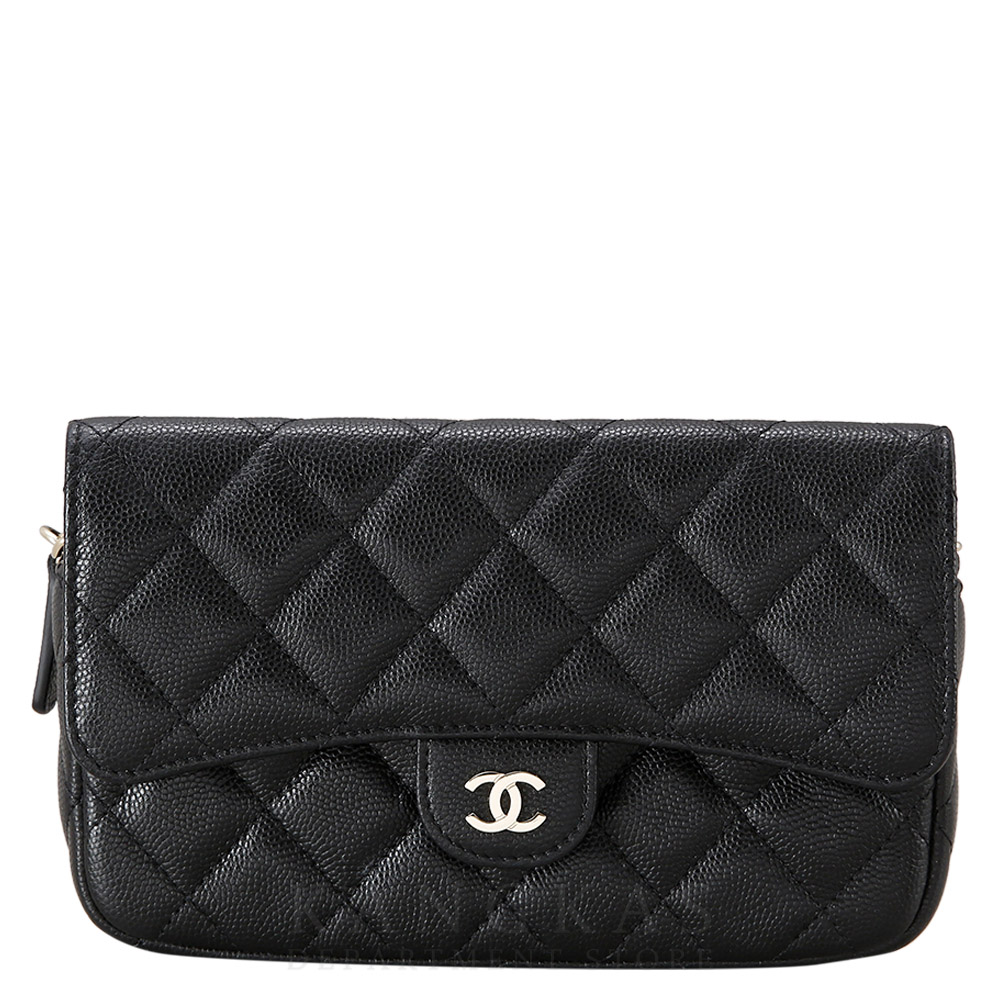 CHANEL(USED)샤넬 캐비어 플랩 woc 미니체인백