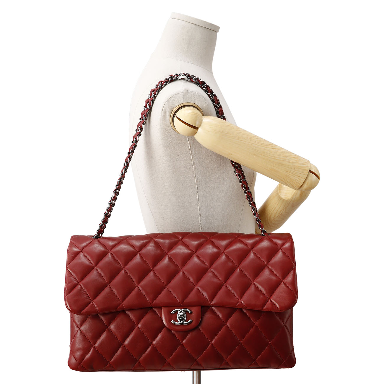 CHANEL(USED)샤넬 시즌 클래식 램스킨 체인 플랩백