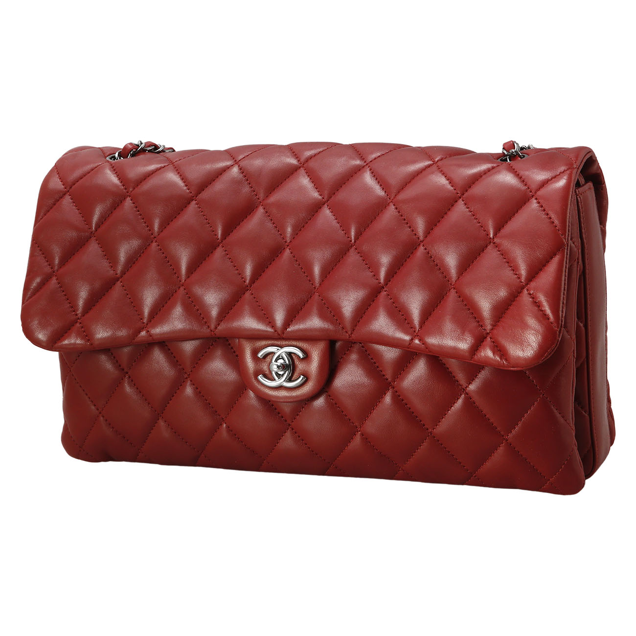 CHANEL(USED)샤넬 시즌 클래식 램스킨 체인 플랩백