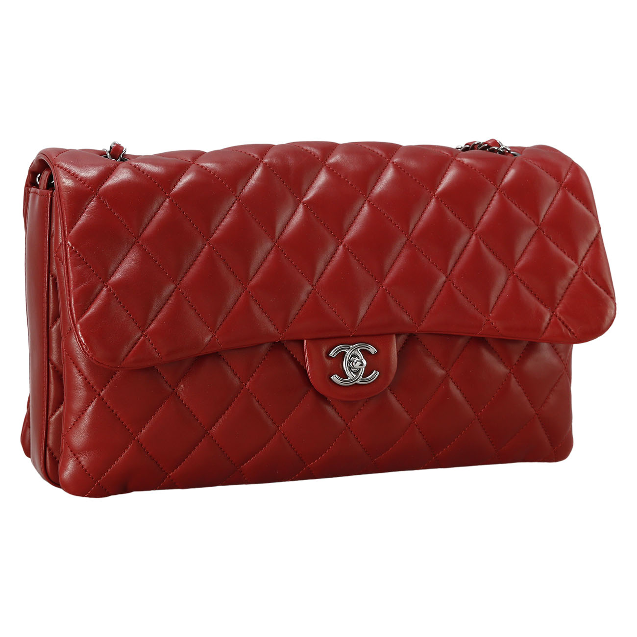 CHANEL(USED)샤넬 시즌 클래식 램스킨 체인 플랩백