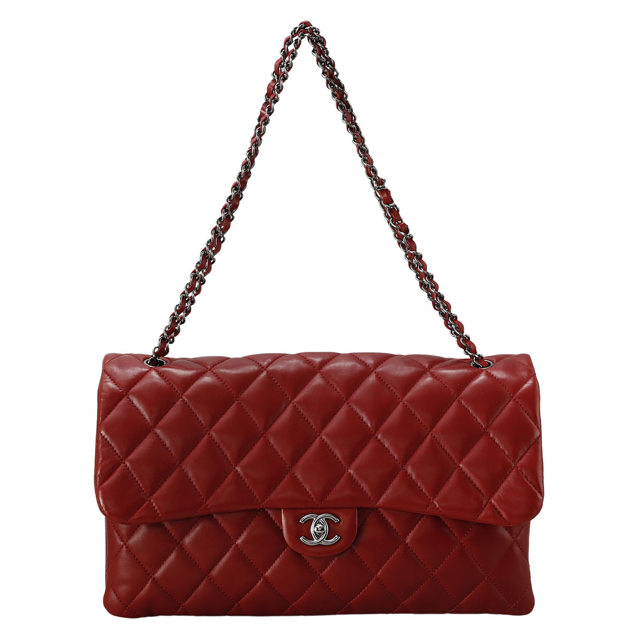 CHANEL(USED)샤넬 시즌 클래식 램스킨 체인 플랩백