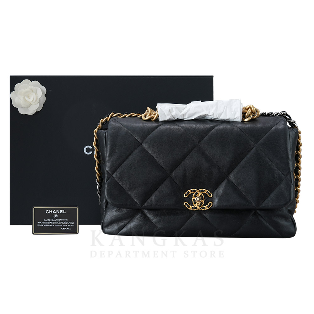 CHANEL(USED)샤넬 램스킨 19백 맥시