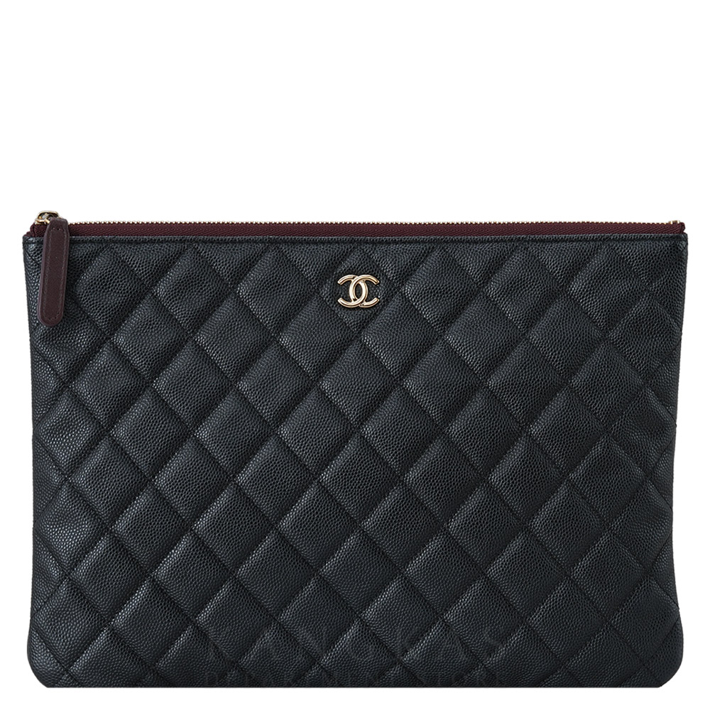 CHANEL(USED)샤넬 A82545 캐비어 클래식 뉴미듐 클러치