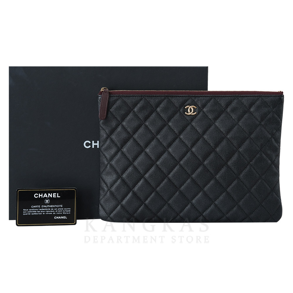 CHANEL(USED)샤넬 A82545 캐비어 클래식 뉴미듐 클러치
