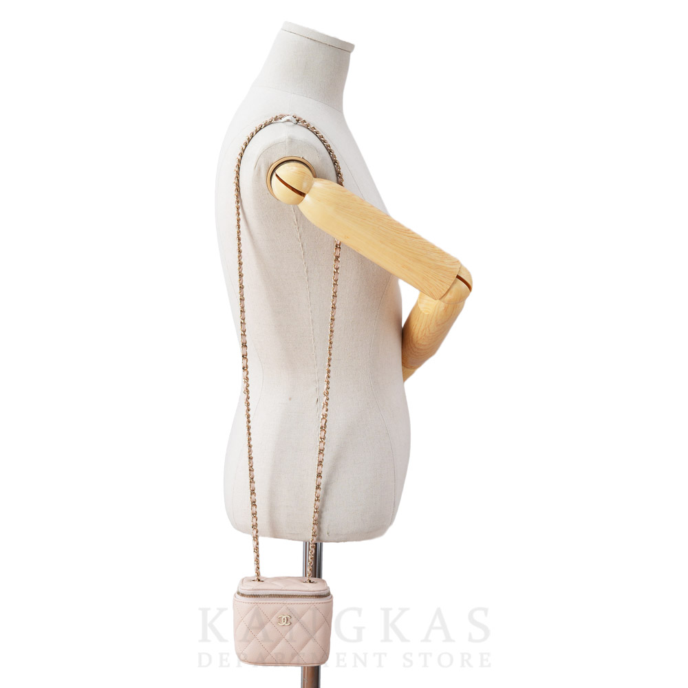 CHANEL(USED)샤넬 AP1340 캐비어 클래식 정사각 베니티 체인백