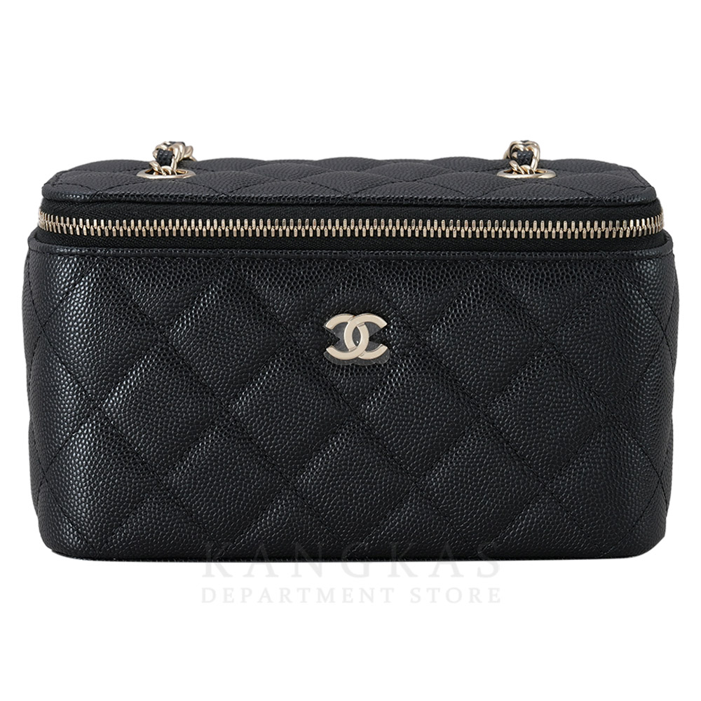 CHANEL(USED)샤넬 캐비어 직사각 베니티 체인백