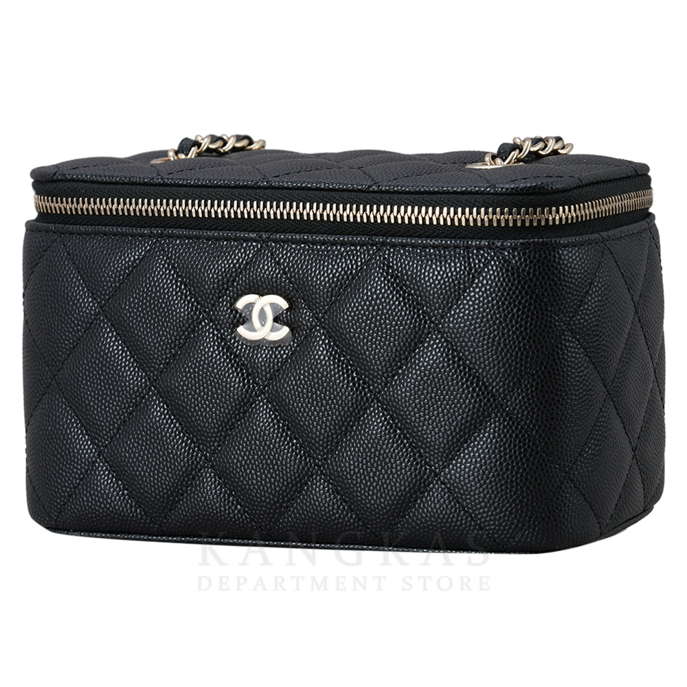 CHANEL(USED)샤넬 캐비어 직사각 베니티 체인백