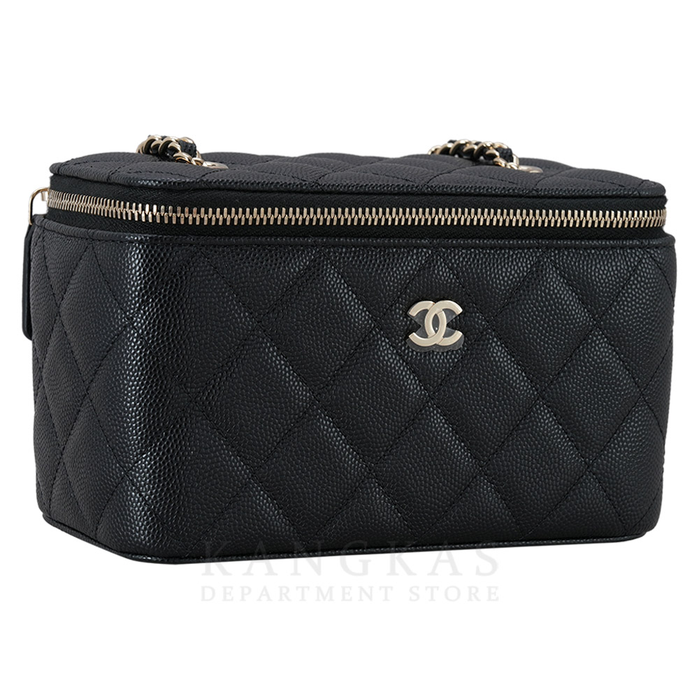 CHANEL(USED)샤넬 캐비어 직사각 베니티 체인백