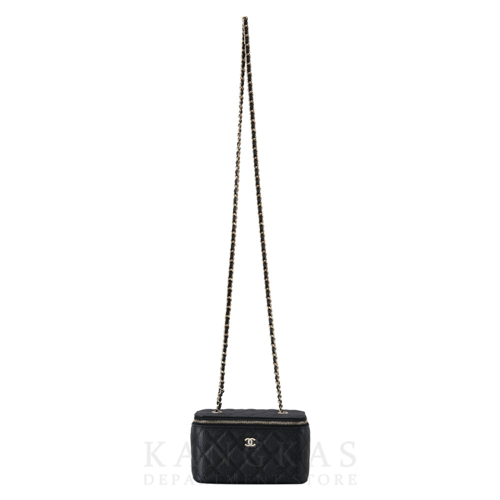 CHANEL(USED)샤넬 캐비어 직사각 베니티 체인백
