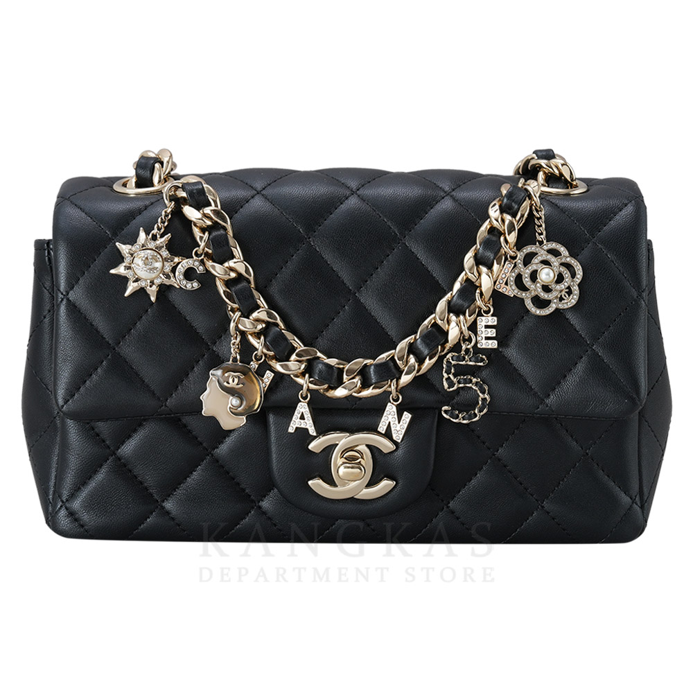 CHANEL(USED)샤넬 클래식 램스킨 참장식 플랩백