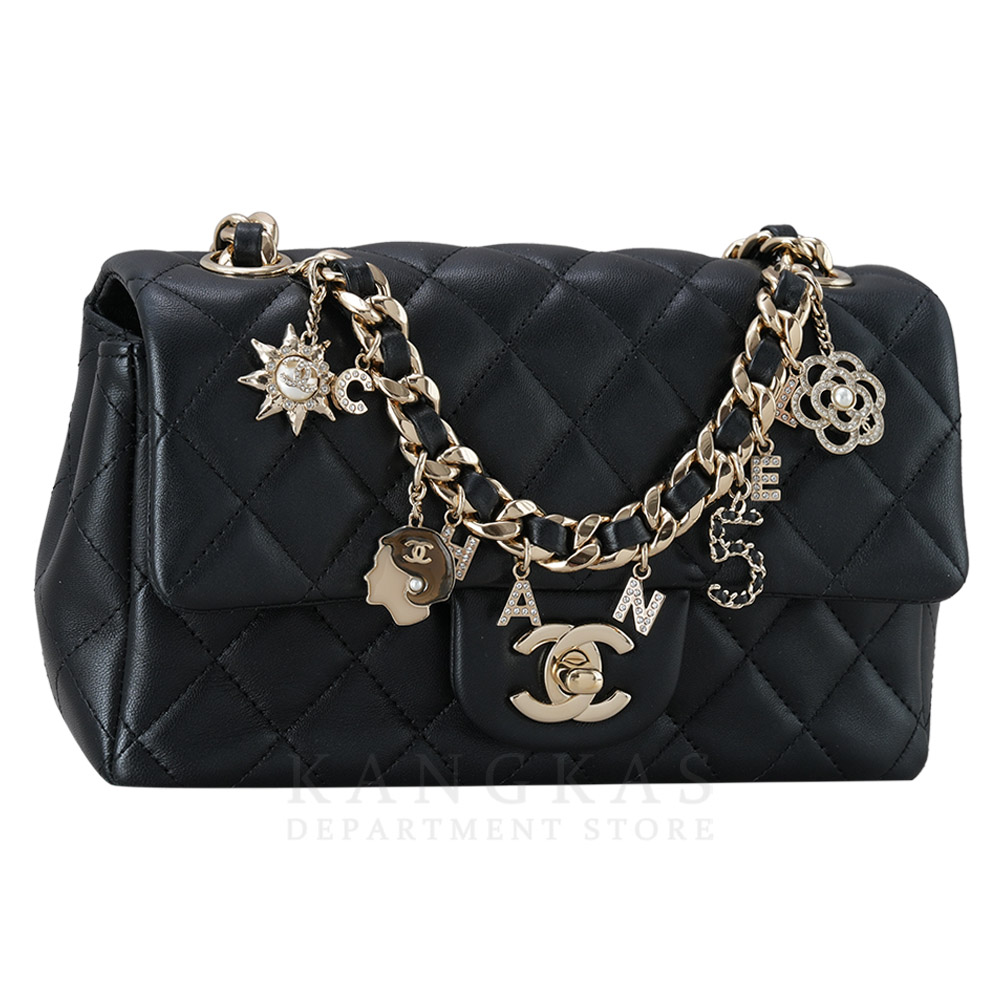 CHANEL(USED)샤넬 클래식 램스킨 참장식 플랩백