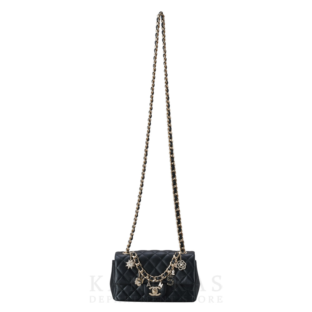 CHANEL(USED)샤넬 클래식 램스킨 참장식 플랩백