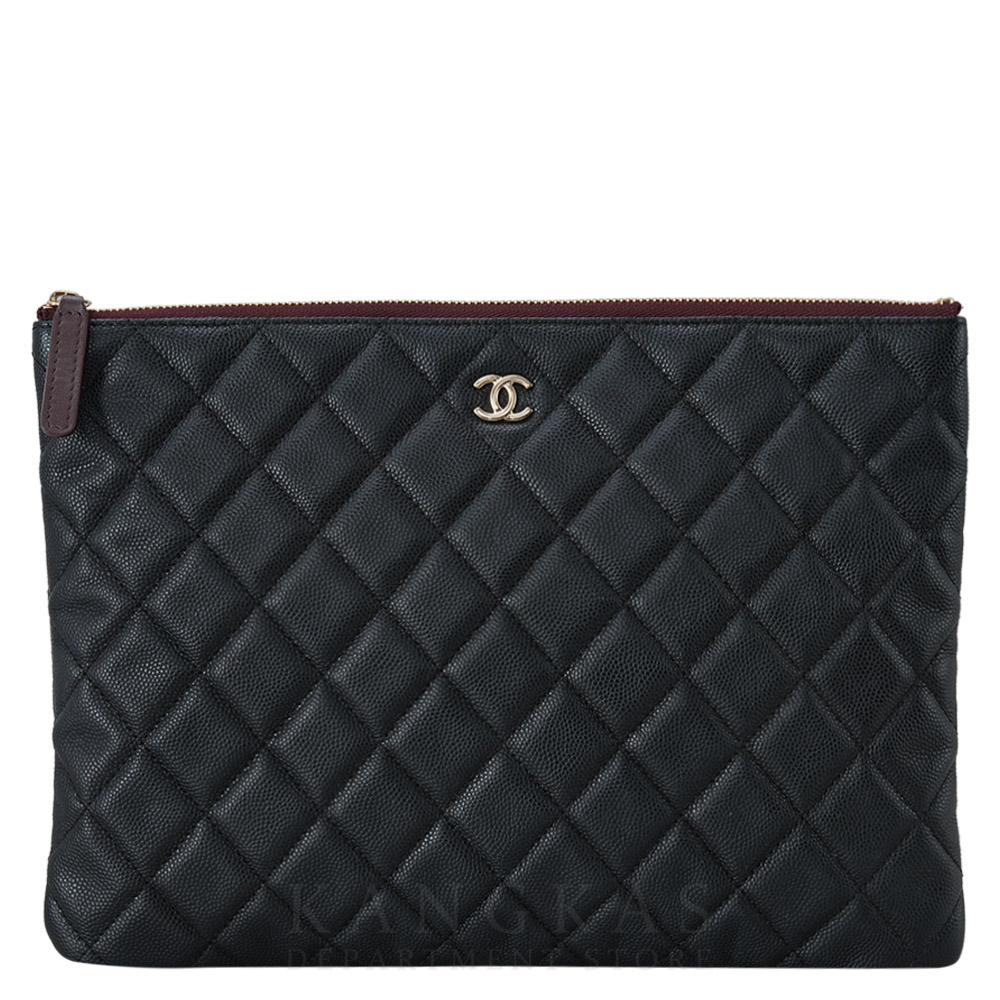 CHANEL(USED)샤넬 클래식 캐비어 클러치 뉴미듐