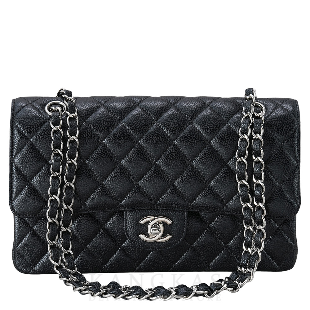 CHANEL(USED)샤넬 A67086 캐비어 보이샤넬 미듐 플랩백