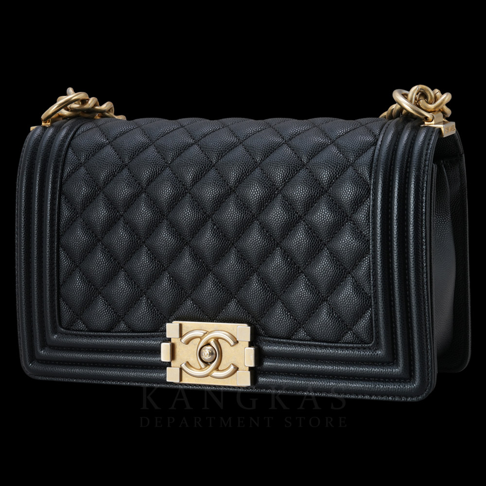CHANEL(USED)샤넬 캐비어 보이샤넬 미듐 플랩백