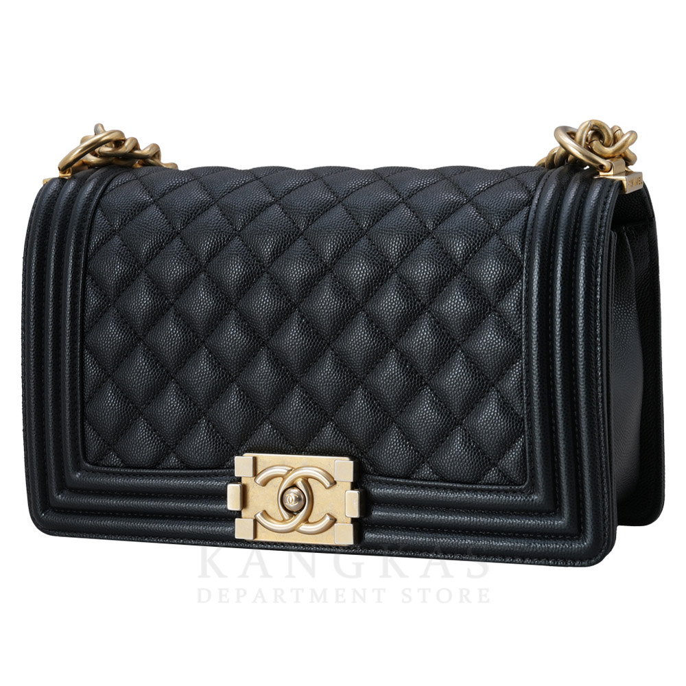 CHANEL(USED)샤넬 캐비어 보이샤넬 미듐 플랩백