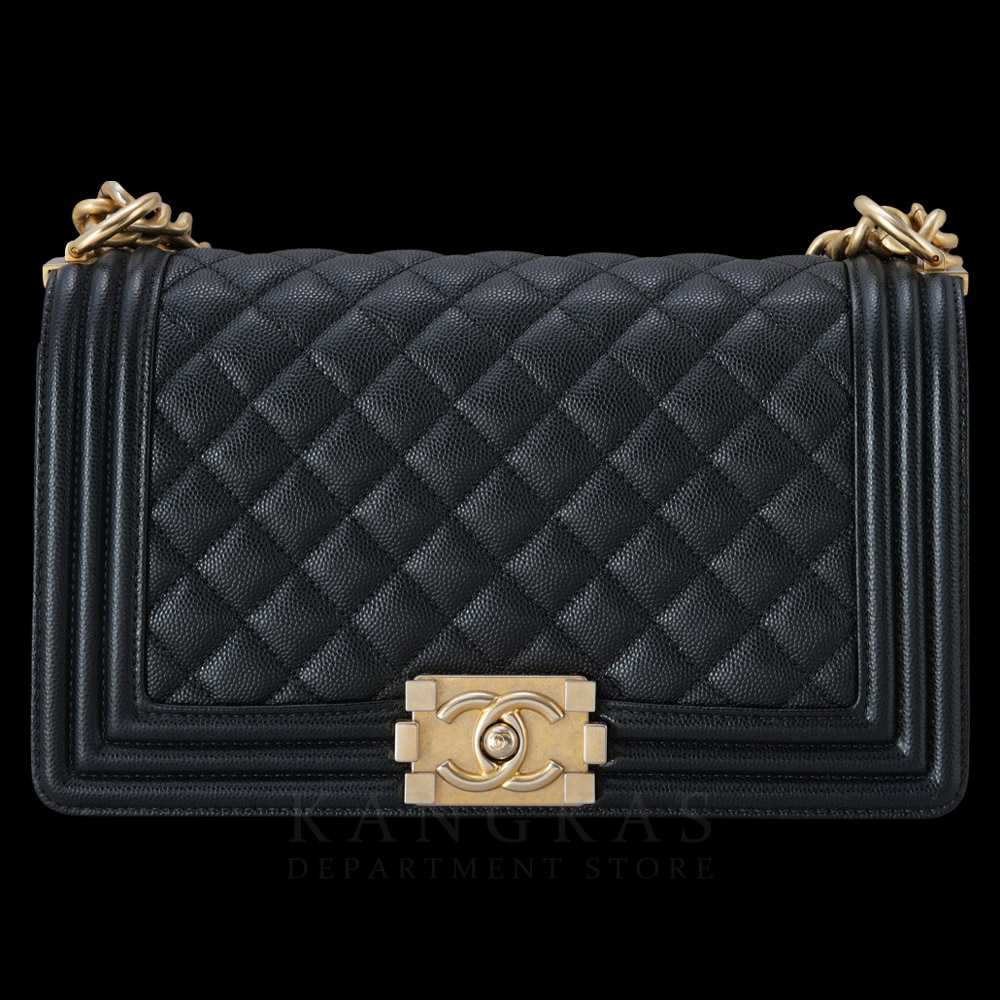 CHANEL(USED)샤넬 캐비어 보이샤넬 미듐 플랩백