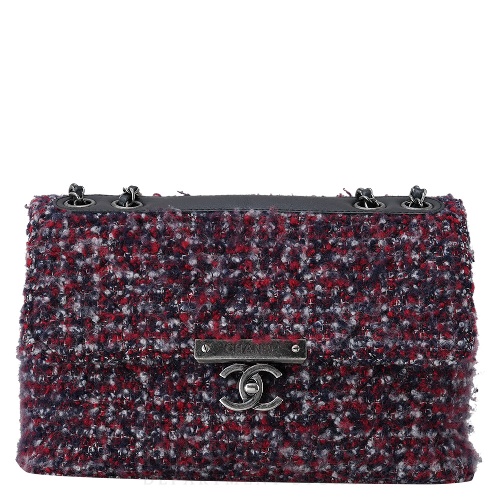 CHANEL(USED)샤넬 시즌 트위드 체인 숄더백