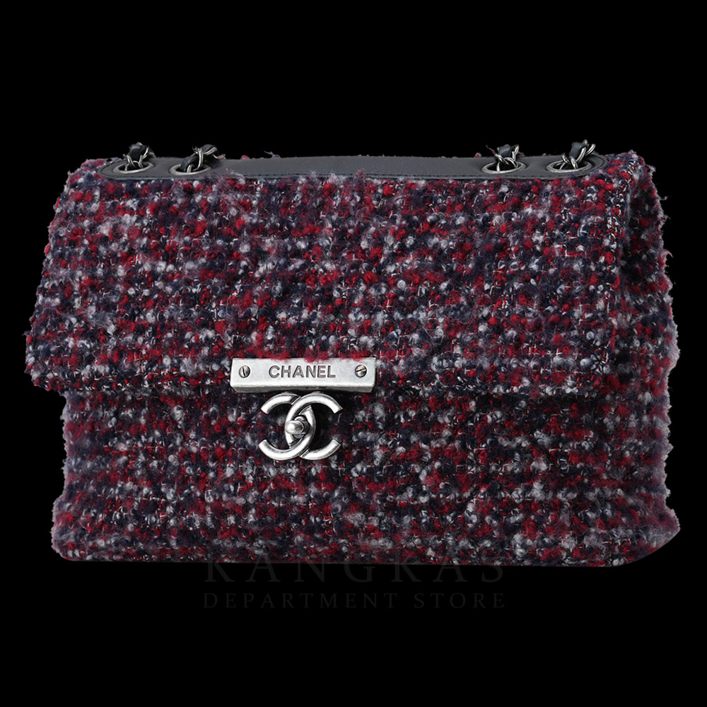 CHANEL(USED)샤넬 시즌 트위드 체인 숄더백