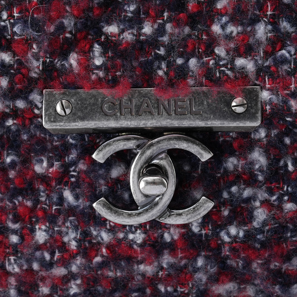 CHANEL(USED)샤넬 시즌 트위드 체인 숄더백