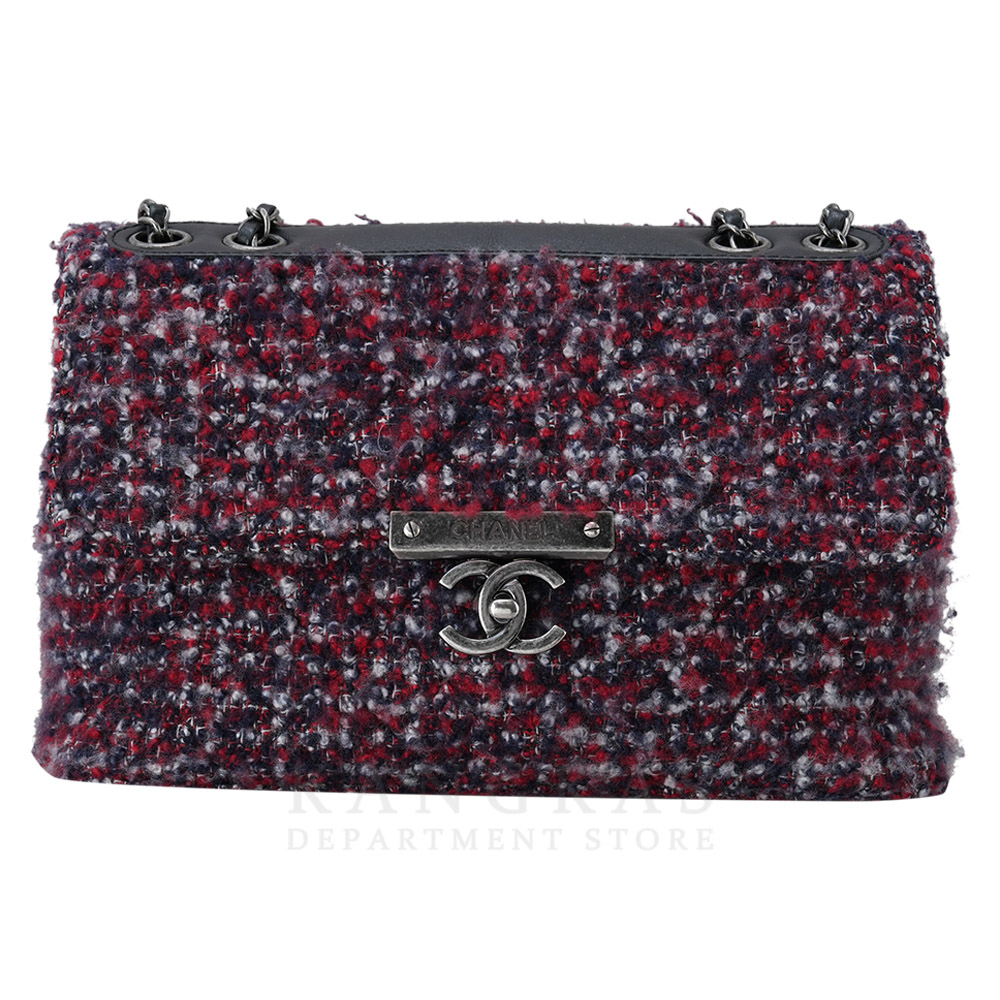 CHANEL(USED)샤넬 시즌 트위드 체인 숄더백